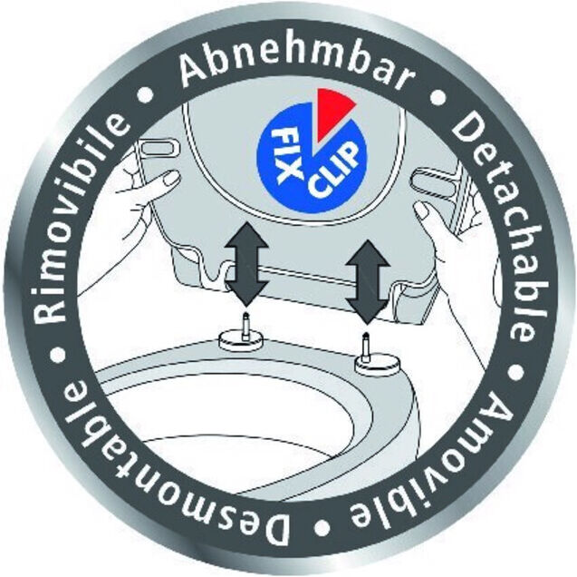 WENKO WC-Sitz Rieti, Easy Close Weiß Duroplast Absenkautomatik WC-Sitze - Bad (22882100)
