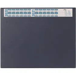 Durable Schreibunterlage mit Jahreskalender, PVC, 650 x 520 mm, 2 mm, dunkelblau