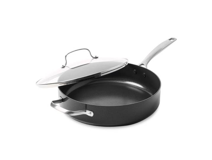 Faitout 24 cm aluminium forgé revêtement céramique avec couvercle -