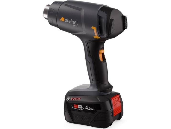Steinel 088071 HEISSLUFTGEBLAESE AKKU MH 1 SET 4AH LG Cordless hot air blower incl. rechargeables\, incl. charger 500 W