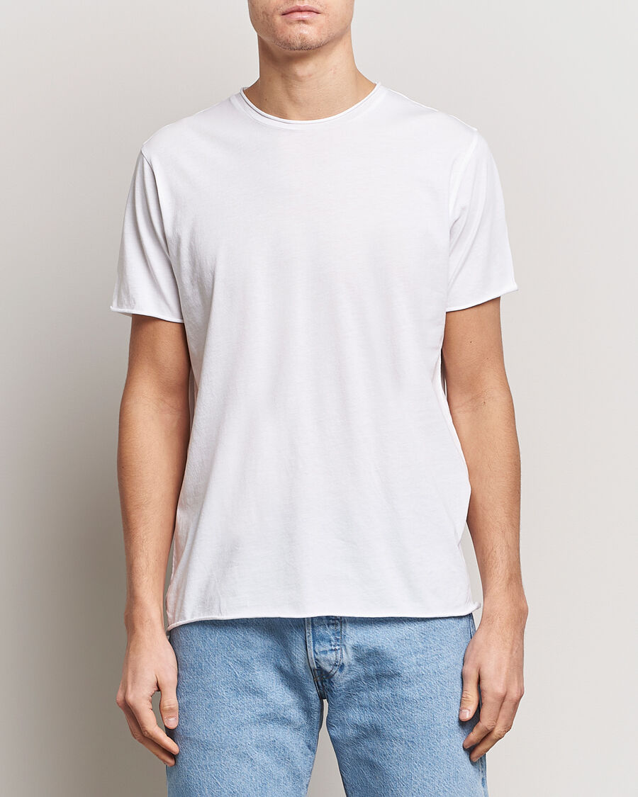 Filippa K Roll Neck Crew Neck Tee White men L Hvid