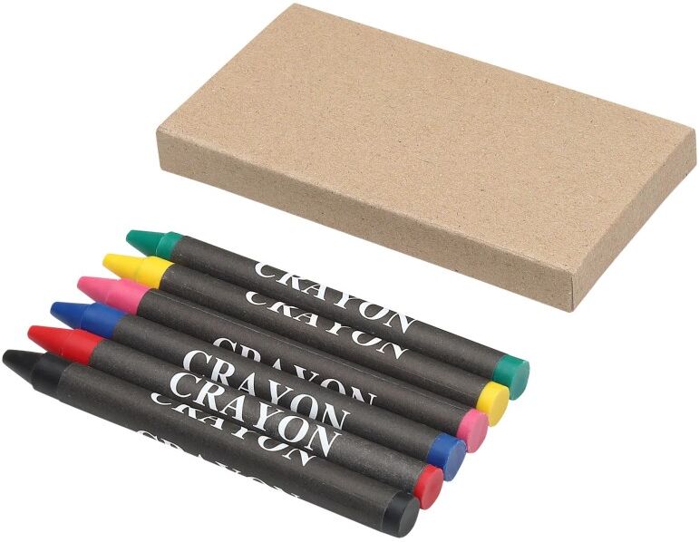 Crayons de couleur 6 pièces Ayo naturel