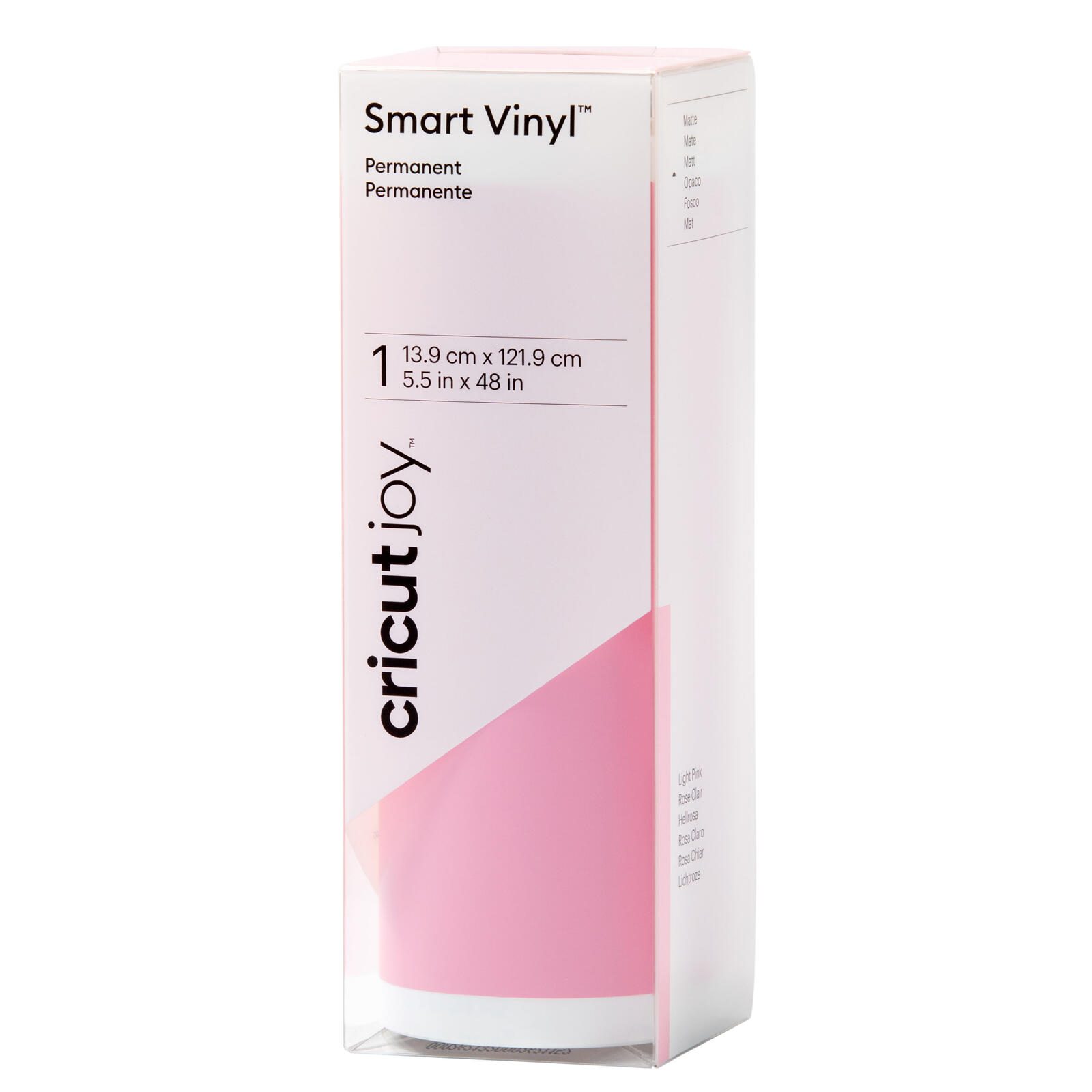 Cricut Vinylfolie permanent 13,9 cm x 121,9 cm light pink 2009843