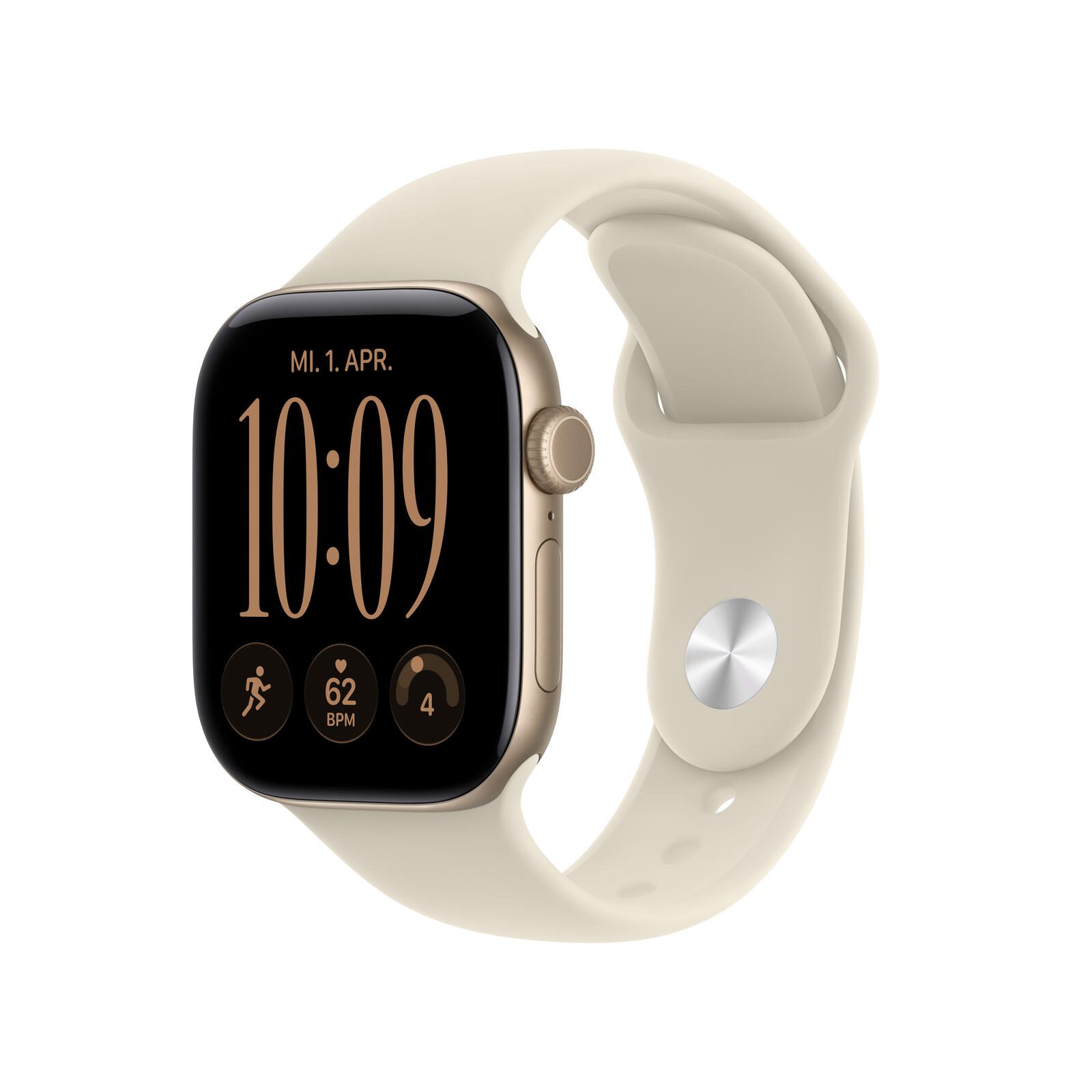 Apple Watch Series 12 Aluminium (GPS) 42mm Lichtgold MJED4ZR/A