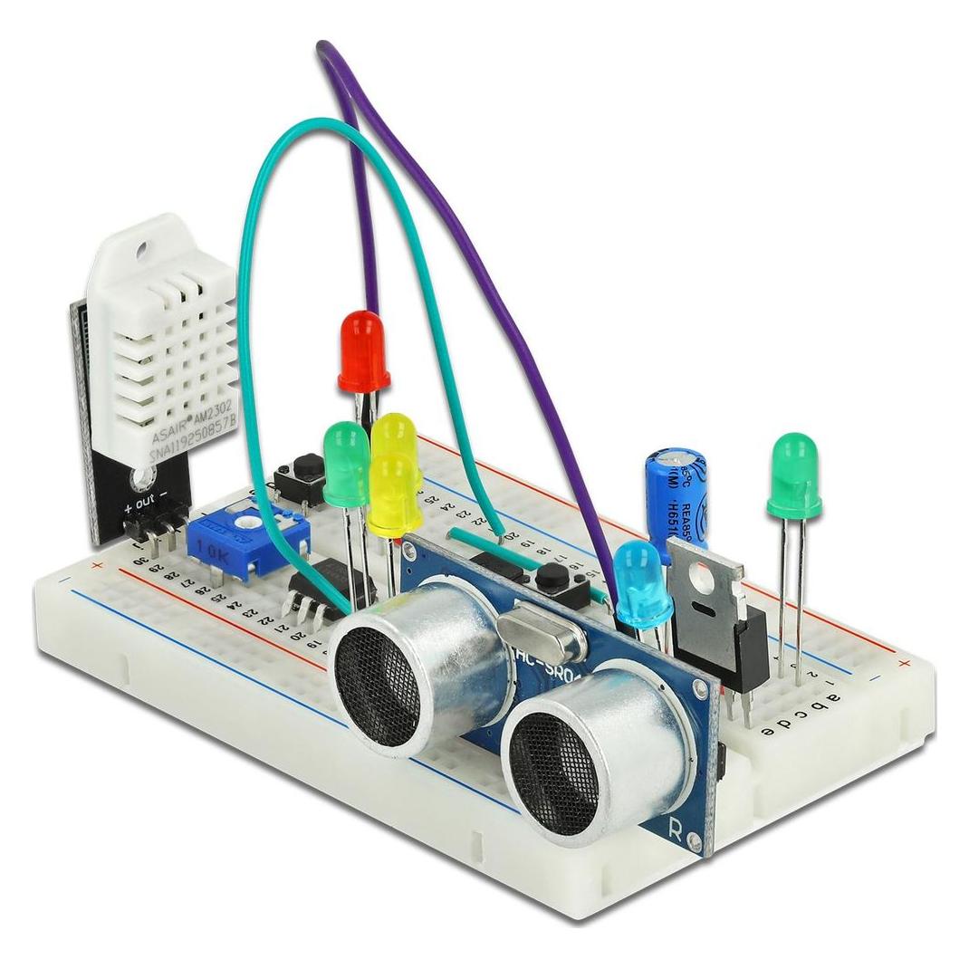 Delock Breadboard 170 Kontakte transparent (18323)