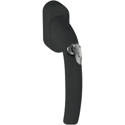 Hoppe, Fenstergriff, Fenstergriff ATLANTA sperrbar Secustik, Aluminium schwarz matt