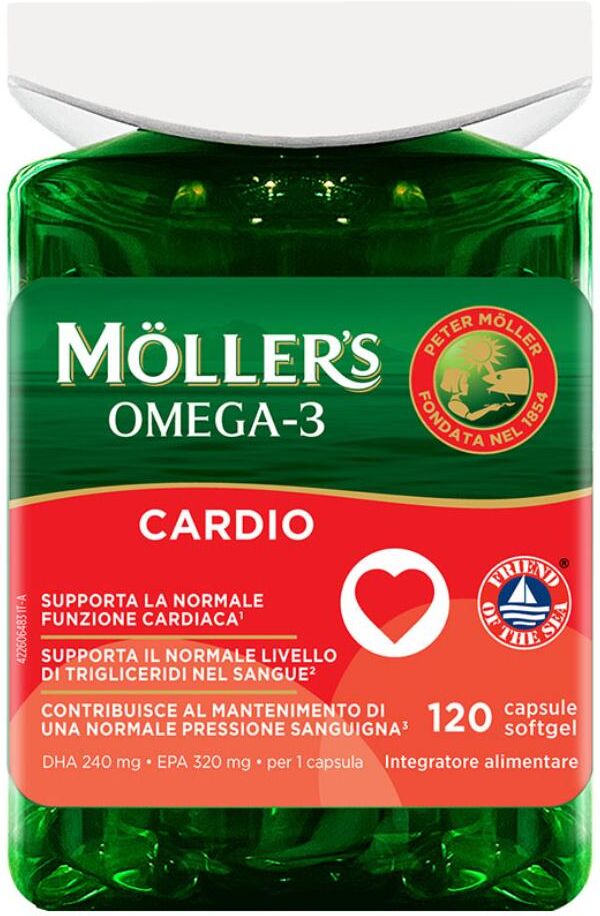 DIFAR DISTRIBUZIONE Srl Möller’s Omega 3 Cardio, 120 capsule
