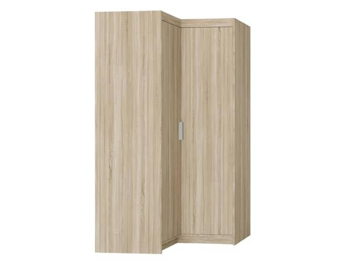 AXLIVING Eckschrank Eiche Sonoma Storicos Schrank 97,8 x190,5 x97,8cm Laminierte Platten. HDF-Rückwand. Kleiderstange. Sicher: Anbringung erforderlich (nicht für Gipswände geeignet).