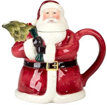 "Certified International Santa's Secret 3-D Teapot - 7"" x 5.125"" x 7"""