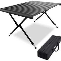 NEOLYMP Campingtisch klappbar höhenverstellbar 70 - 77 cm, Größe ONE SIZE in Schwarz Schwarz