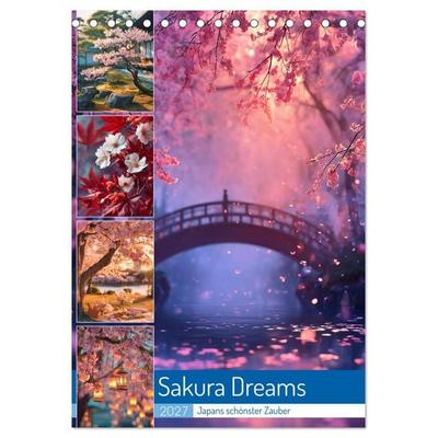 Sakura Dreams (Tischkalender 2027 DIN A5 hoch), CALVENDO Monatskalender