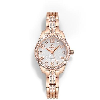 Muttertagsgeschenk Frauen Quarz Uhr Strass Casual Dekoration Legierung Uhr
