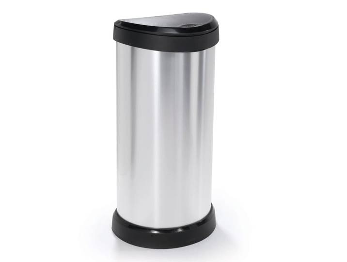 Poubelle À Pédale Deco Ovale 40 L Argenté Curver
