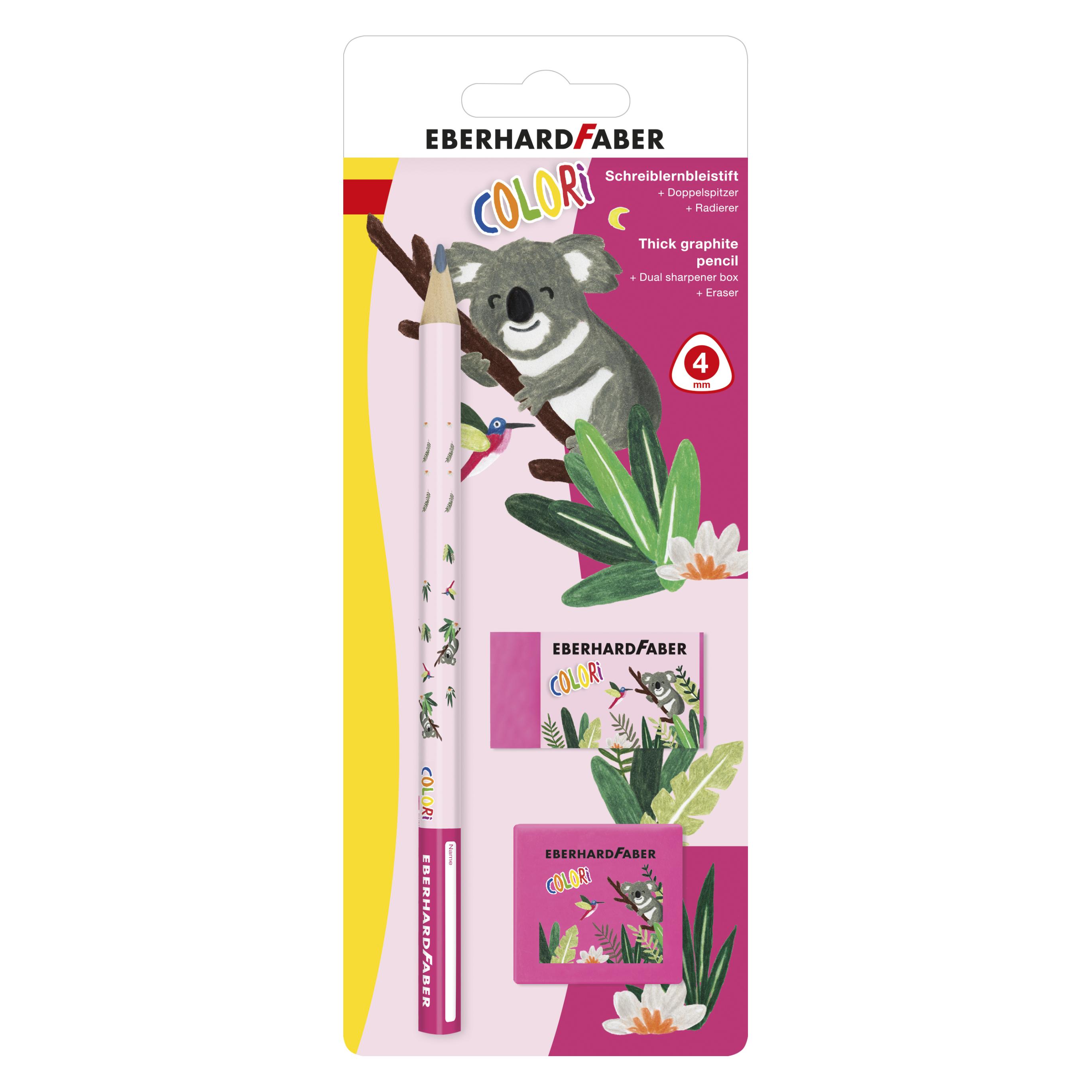 EberhardFaber Colori Schulset BK farbig sortiert, blau / pink sortiert (2B, HB) (510599)
