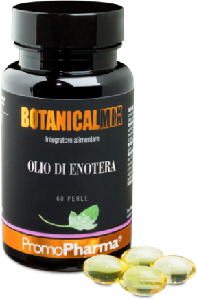 PROMOPHARMA SpA Botanical Mix - Olio di Enotera 60 Perle, Integratore di Olio di Enotera Puro