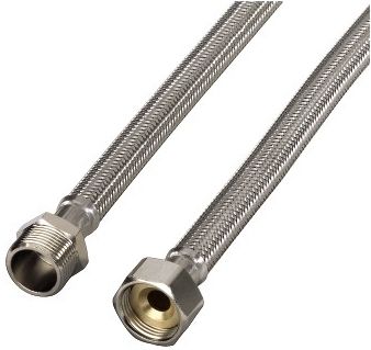 Xavax 110959 Panzer-Zulaufschlauch-Verlängerung 1m Edelstahl 00110959