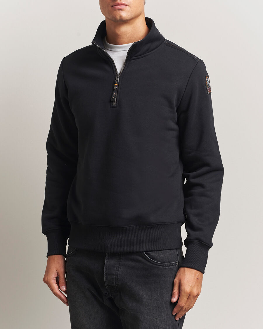 Parajumpers Broad Peak Super Easy Half Zip Sweatshirt Black men XXL Sort