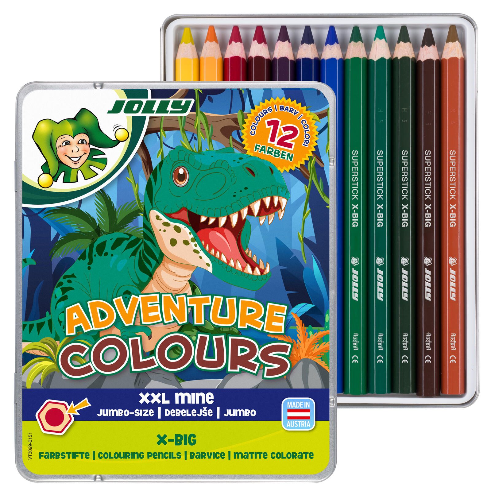JOLLY Buntstifte X-BIG Adventure Colours 3099-0151