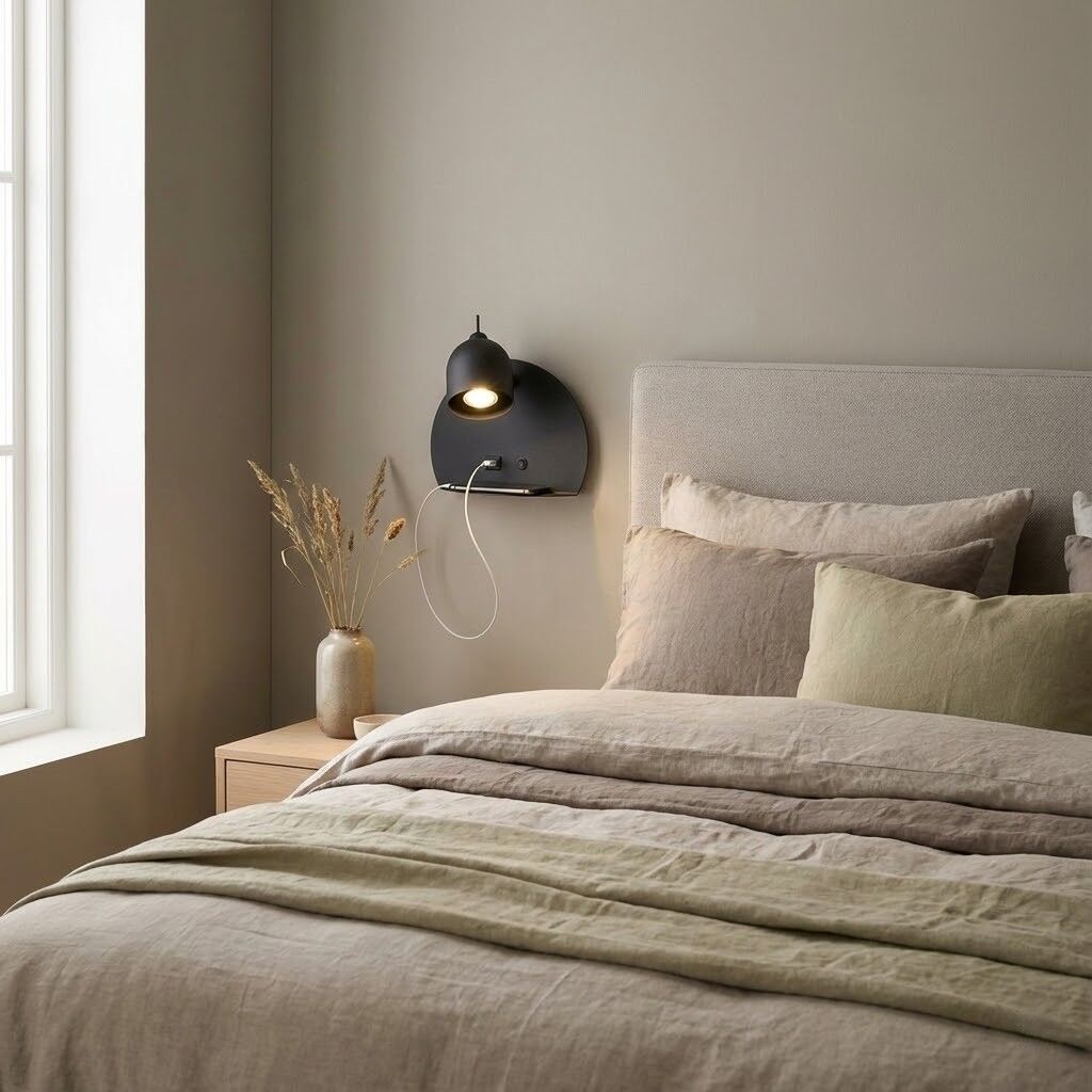 Nostalux Essence wandlamp USB zwart