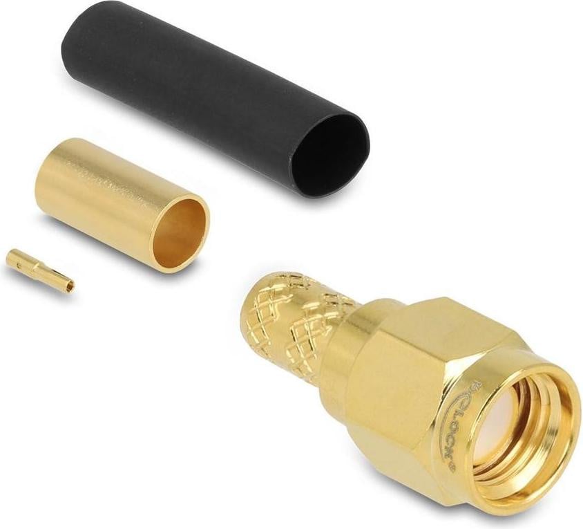 Delock 91789 RP-SMA connector messing/goud 50 ohm