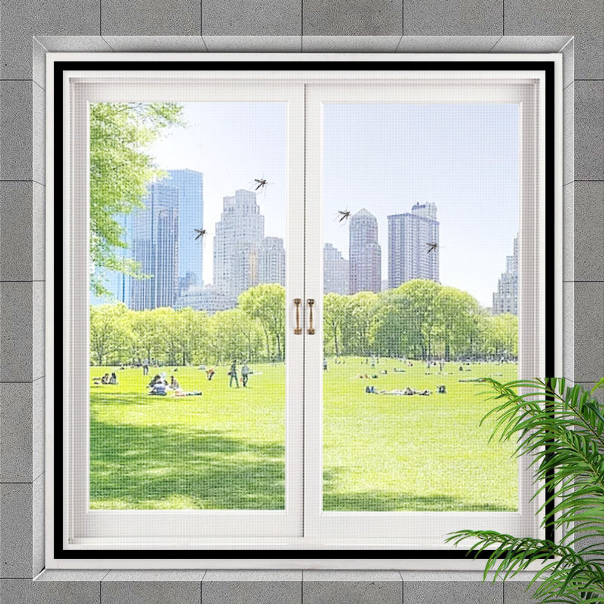 VHV Veiligheidsnet voor Katten - Zelfklevend Raamhor - Transparant - 130 x 150 cm