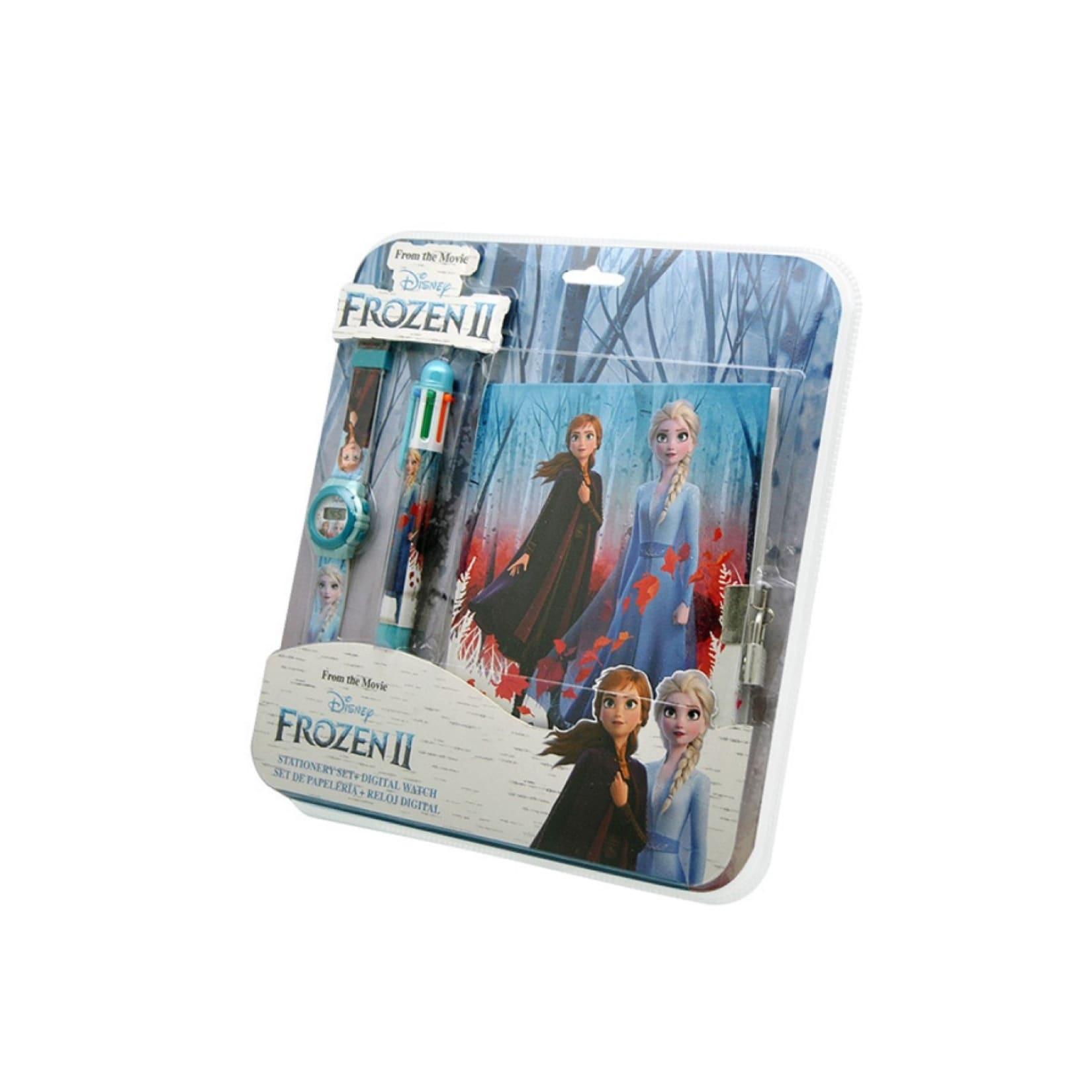 Kids Licensing Malset Digitaluhr Stift Notizbuch Disney Frozen Die Eiskönigin