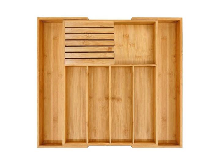 LuxusKollektion Besteckkasten Besteckkasten Schublade erweiterbar Natur (1 St)