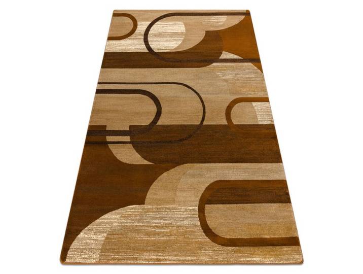 Tapis ROYAL HE405 Géométrique - marron / crème - 150x230 cm