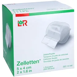 Zelletten Tupfer 4x5 cm unsteril Rolle 300 St