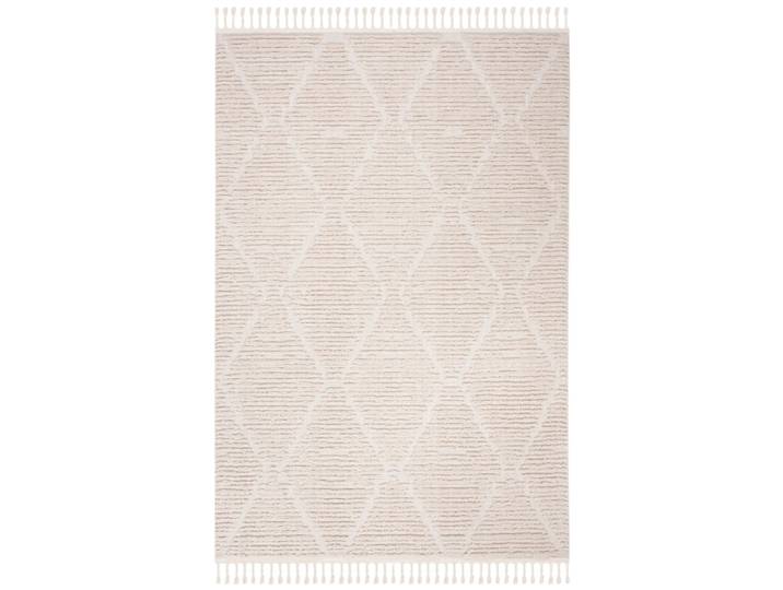 Tapis bohémien en polyester beige, 198 x 274 cm