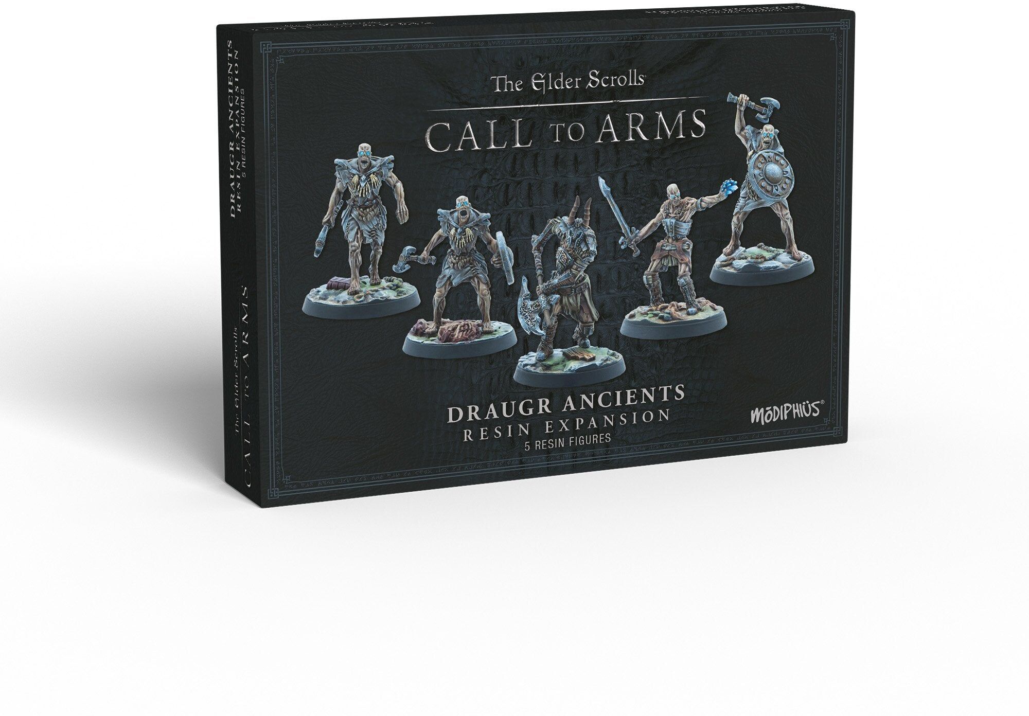 Modiphius Entertainment The Elder Scrolls: Call to Arms – Draugr Ancients Resin Miniatures Expansion for Tabletop Gaming