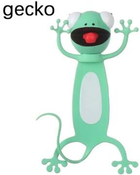 Inspired Finds 3D Stereo Cartoon Animal PVC Bookmarks Cute Cat And Friends Page Markers For School And Gifts gecko