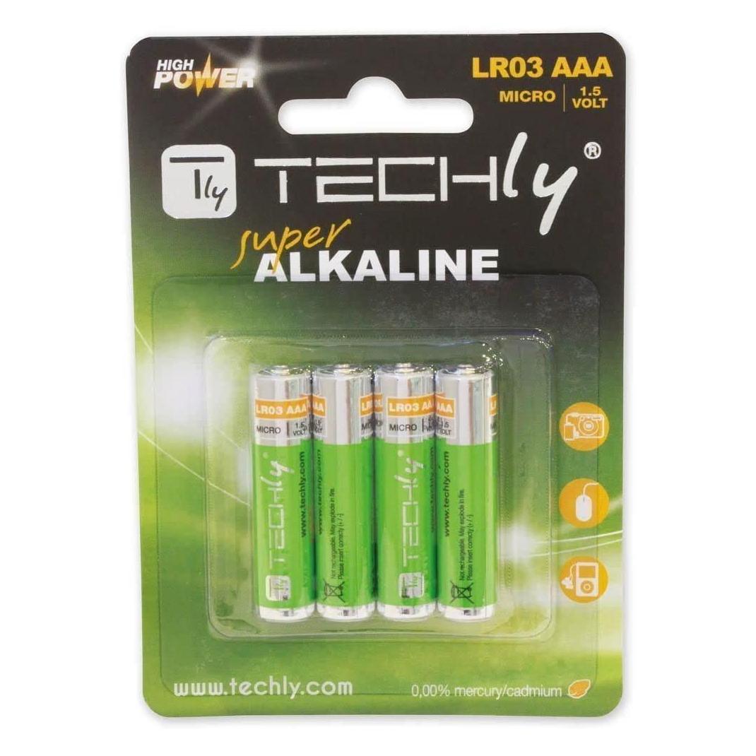 Techly 307001 Alkaline batteries (4 Stk., AAA) (307001)