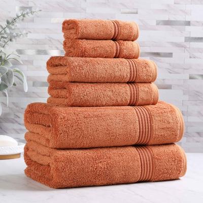 Superior 100% Egyptian Cotton 6-Piece Towel Set Luxury, Soft & Absorbent