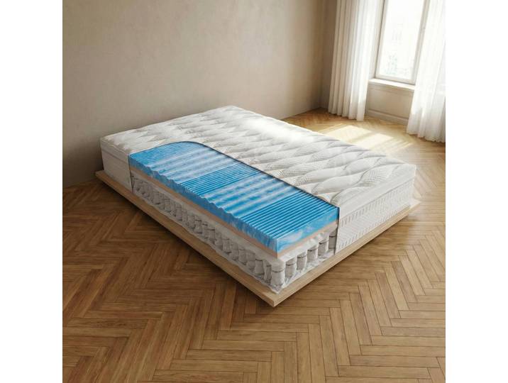 TTF-Matratze Ortho Star Silber T 100 x 200cm H3 Jersey Weiß