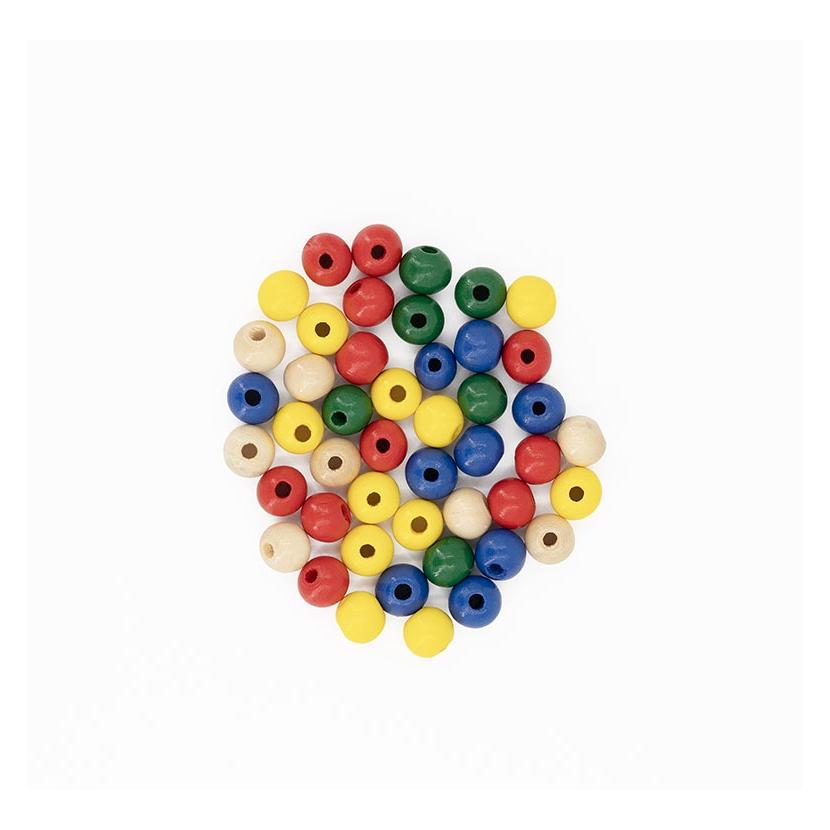 Glorex Holzperle 10mm 47St bunt mix (74071956)