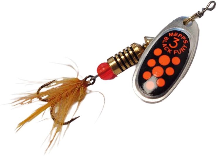 Mepps Black Fury Mouche-Silver/orange-4