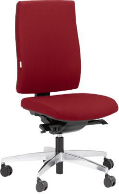 Steifensand Bürostuhl CETO CT2450, Synchronmechanik, ohne Armlehnen, Membransitz, ohne Nackenstütze, rot