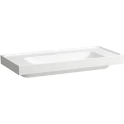 LAUFEN MEDA Aufsatzwaschtisch, geschliffen, Ablage beidseitig, 1000x460mm, ohne Hahnloch, ohne Überlauf, H8161190001121, Farbe: Weiß