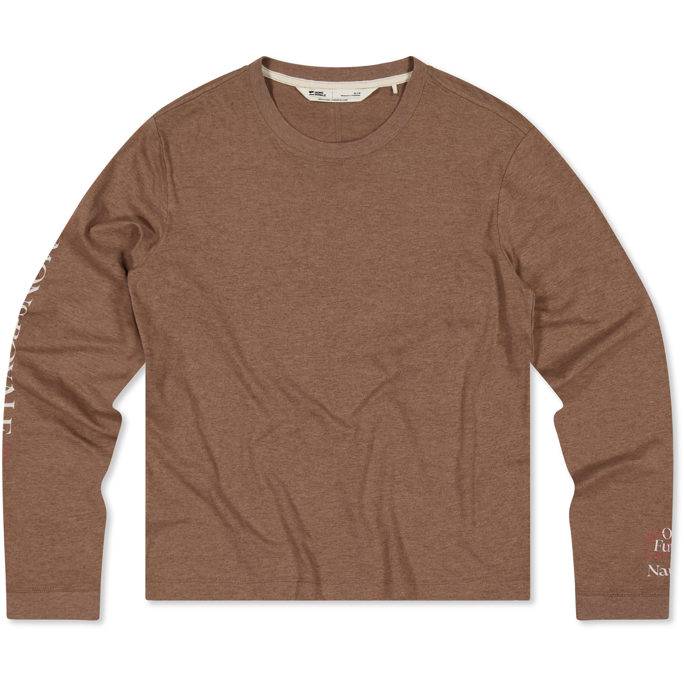 Mons Royale Yonder Damen Longsleeves Merino braun Größe XS Trekking Geruchsneutralisierend Merinowolle