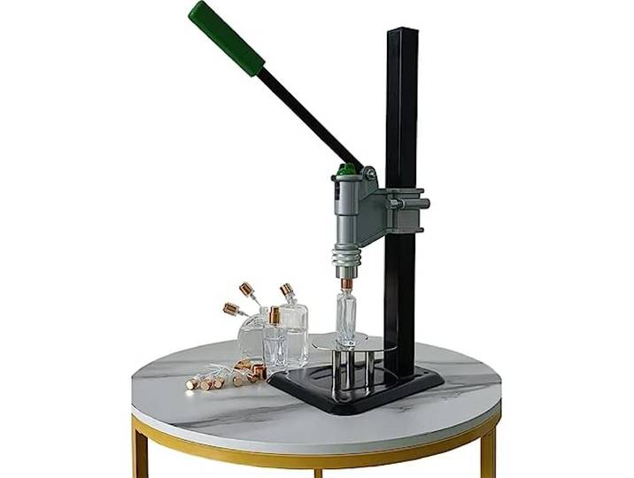 GCCSSBXF 13–15 mm Manueller Parfüm-Crimper Flaschenverschluss – Edelstahl-Presse, Verschließmaschine für ätherische Öle und Parfums – höhenverstellbare Sprühflaschen-Crimpmaschine