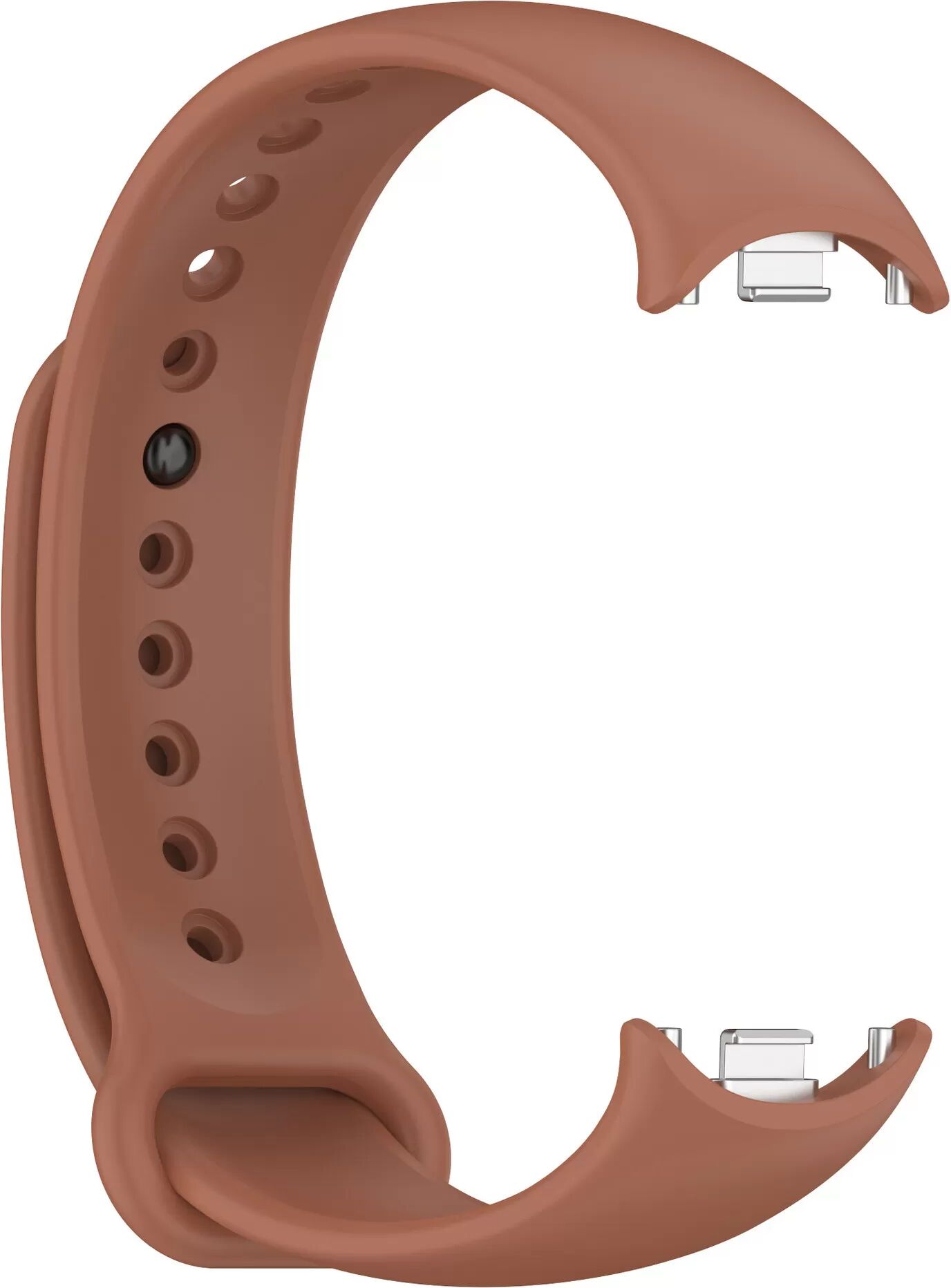 INF Stilvolles TPU-Armband, kompatibel mit Xiaomi Band 8/9 (Metal Head) Braun