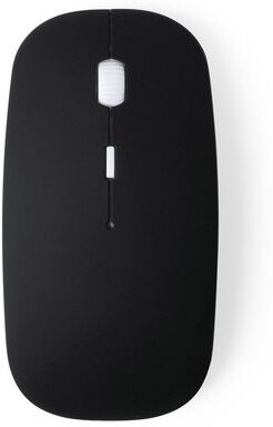 Souris publicitaire ergonomique sans fil Lyster noir