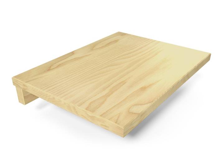 Table de chevet suspendue bois Miel