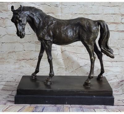 Bronzhaus Large Arabian Horse Bronze Sculpture Statue By P.J Mene Hotcast Marble Figurine