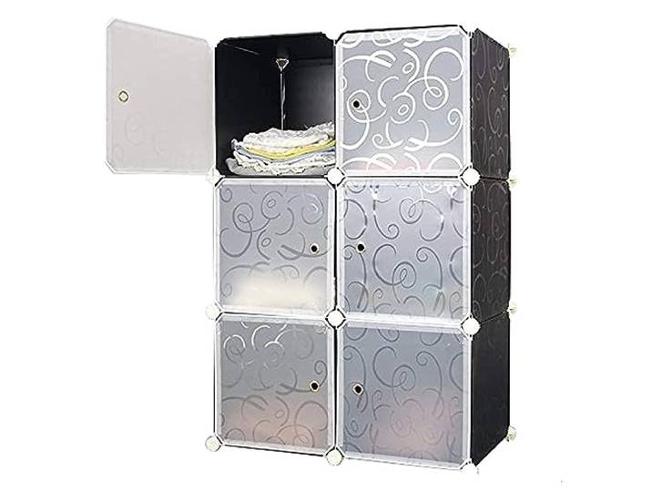 CVdrtyED Kleiderschrank Kombinationsschrank Aus Kunststoff, Einfache Kombination Kunstharz Für Schlafzimmer Schlafzimmer Organizer(76 * 47 * 110cm)