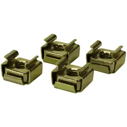 19“ BEFESTIGUNGS-SET, 4 Käfigmuttern für 1,5 mm Stahl-Rackschiene (passend für G1900)