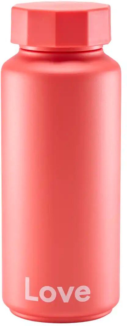 DESIGN LETTERS Thermoflasche   ¦ rot ¦ Stahl ¦ Maße (cm): H: 19,7  Ø: 7.6