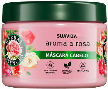 Herbal Essences Máscara Cabelo Suaviza Aroma a Rosa 500 ml