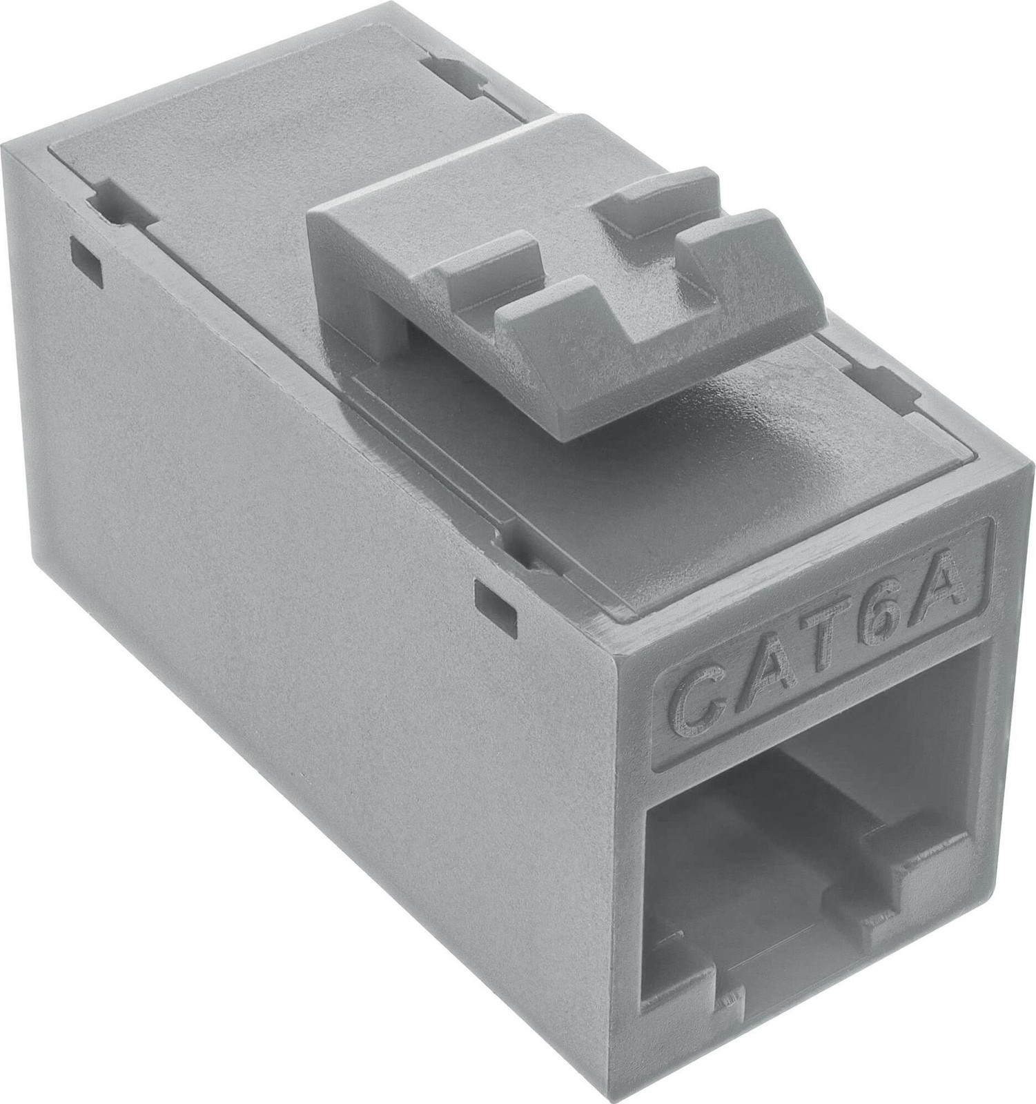 InLine Keystone RJ45-connector Cat.6A ongepantserd, set van 8, grijs